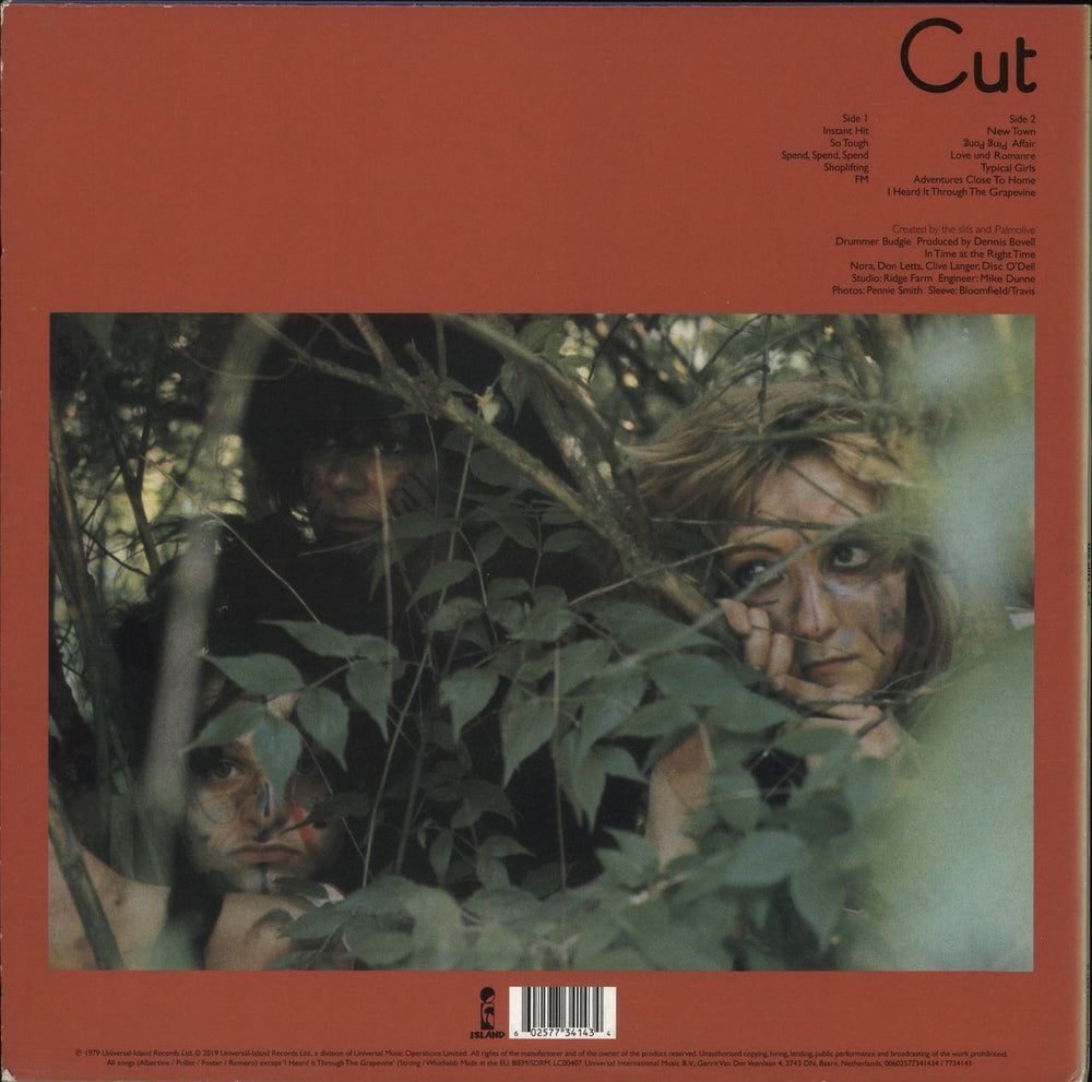 The Slits Cut: Remastered - 180 Gram Vinyl UK vinyl LP album (LP record) 602577341434