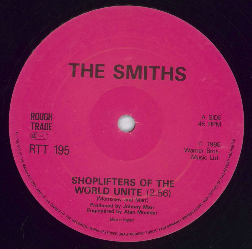 The Smiths Shoplifters Of The World - VG UK 12" vinyl single (12 inch record / Maxi-single) SMI12SH827859