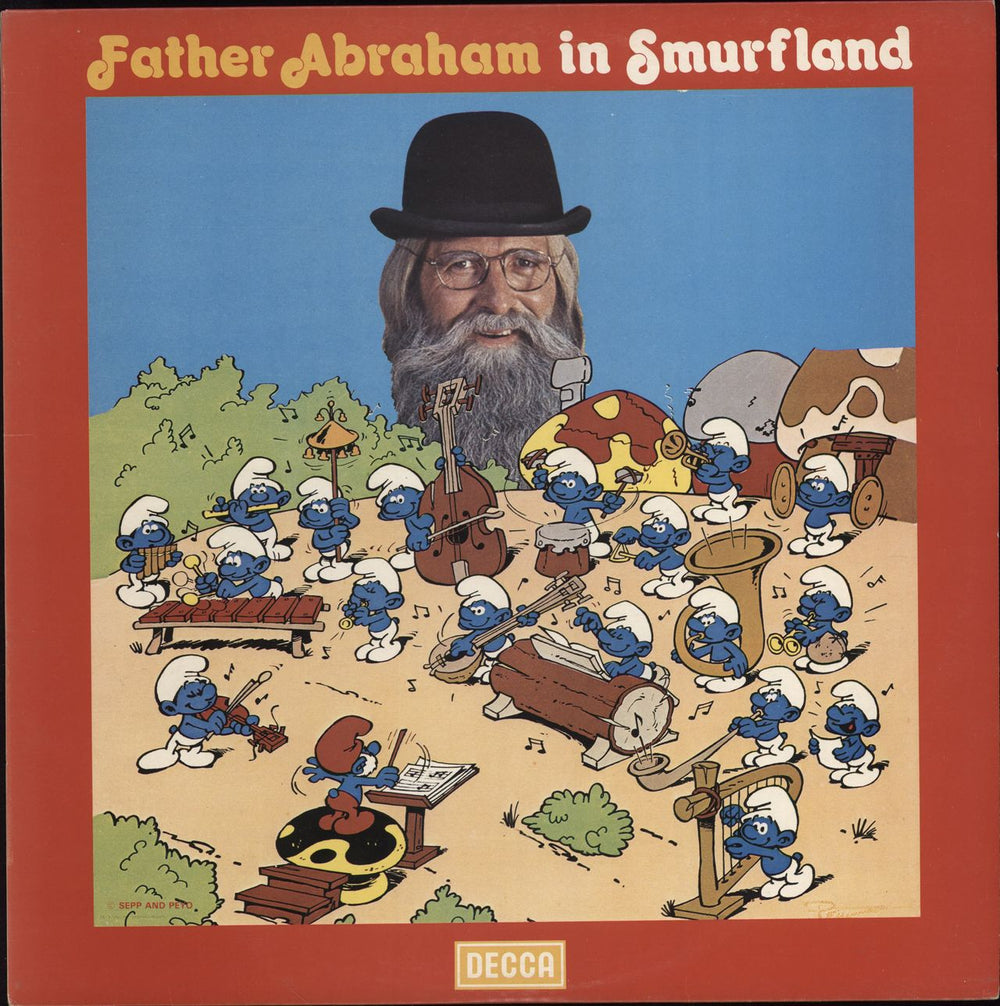 The Smurfs Father Abraham In Smurfland UK vinyl LP album (LP record) SMURF-R1