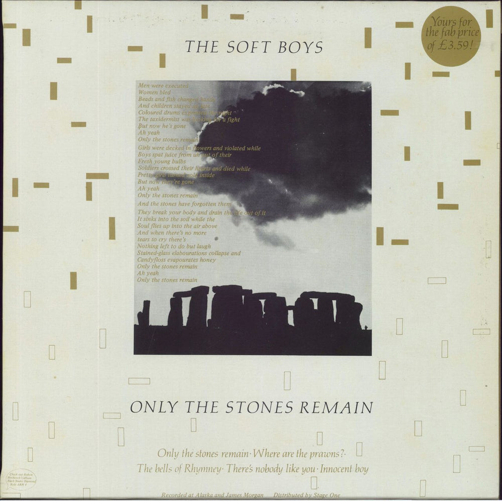 The Soft Boys Two Halves For The Price Of One UK vinyl LP album (LP record) BYE1