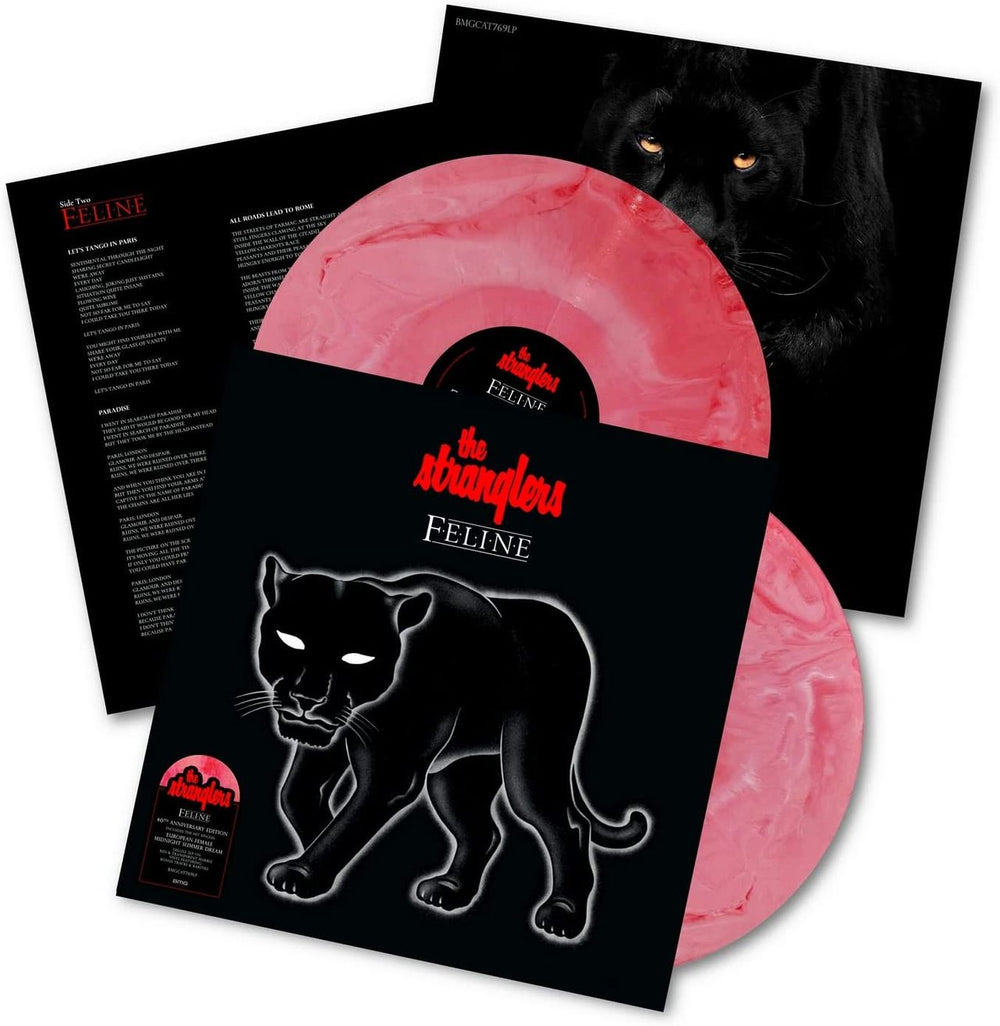 The Stranglers Feline - Deluxe Version Red & Translucent Marble Vinyl - Sealed UK 2-LP vinyl record set (Double LP Album) BMGCAT769LP