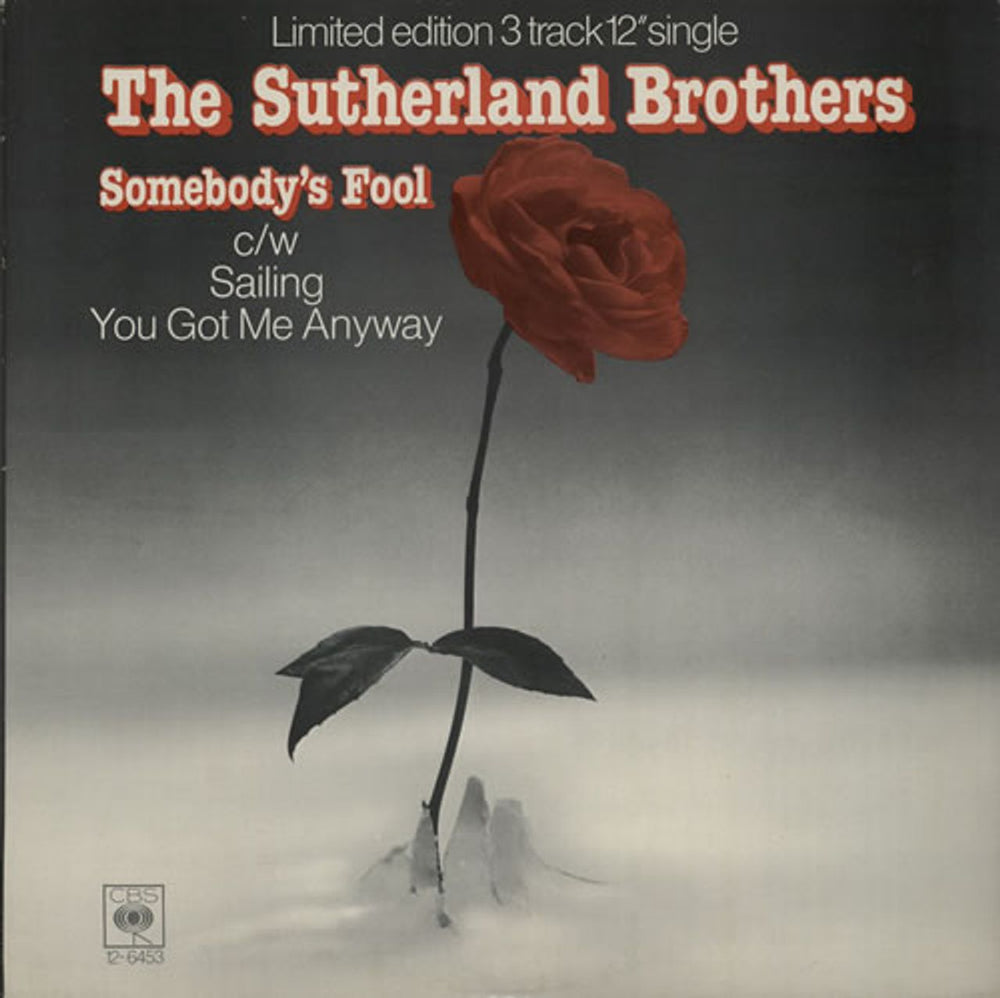 The Sutherland Brothers & Quiver Somebody's Fool UK 12" vinyl single (12 inch record / Maxi-single) SCBS126453