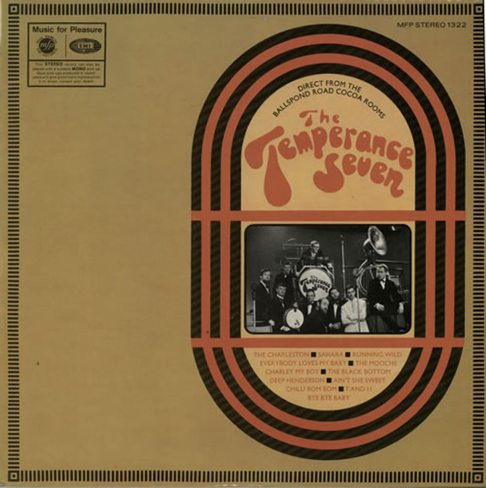 The Temperance Seven Direct From The Ballspond Road Cocoa Rooms UK vinyl LP album (LP record) MFP1322