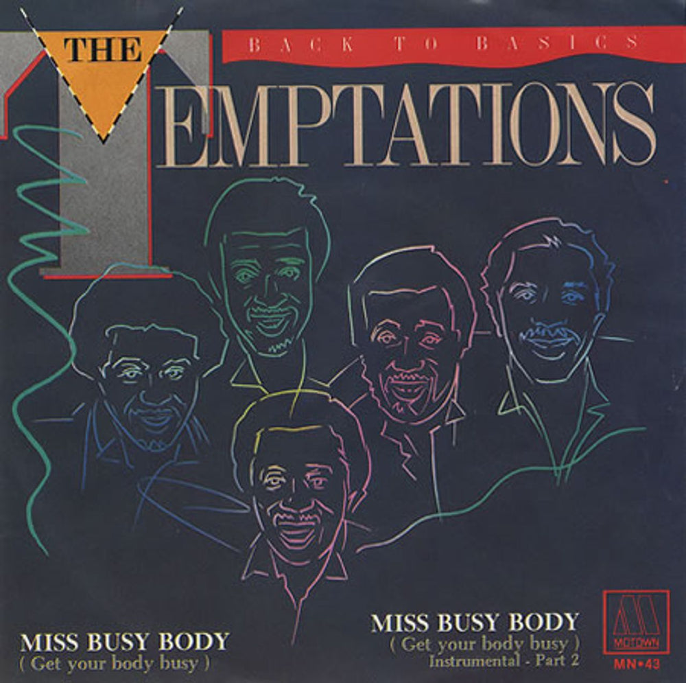 The Temptations Cuerpo Coqueto - Miss Busy Body [Get Your Body Busy] Mexican Promo 7" vinyl single (7 inch record / 45) MN-43