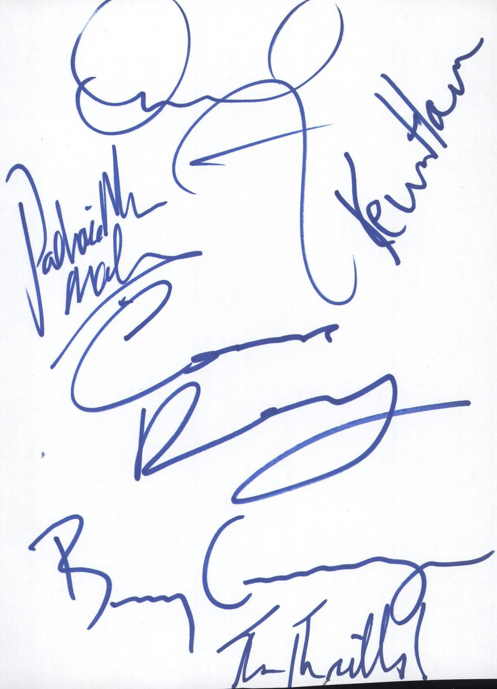 The Thrills Autographs UK memorabilia AUTOGRAPHS