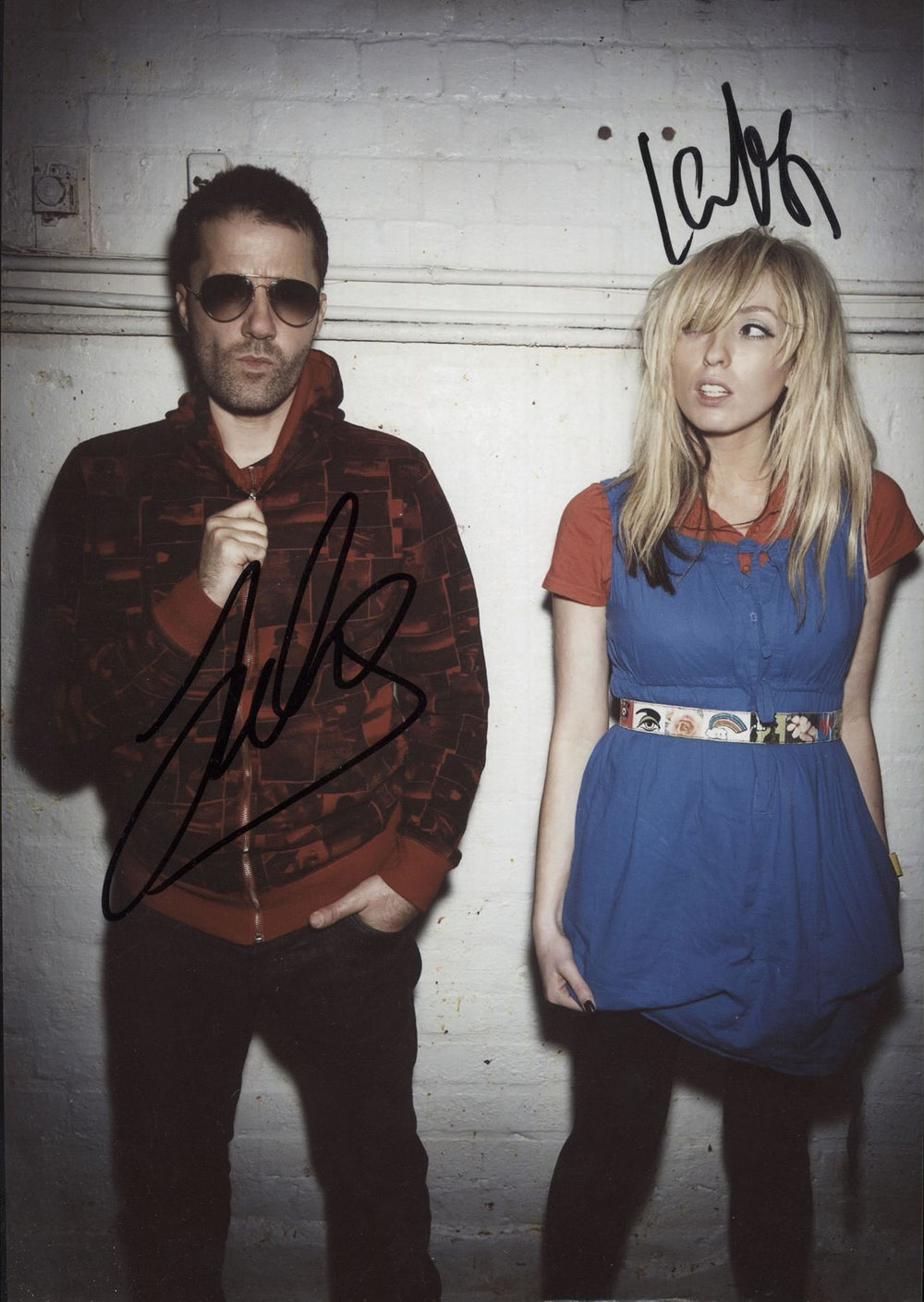 The Ting Tings Autographed Photograph UK photograph SIGNED PHOTO