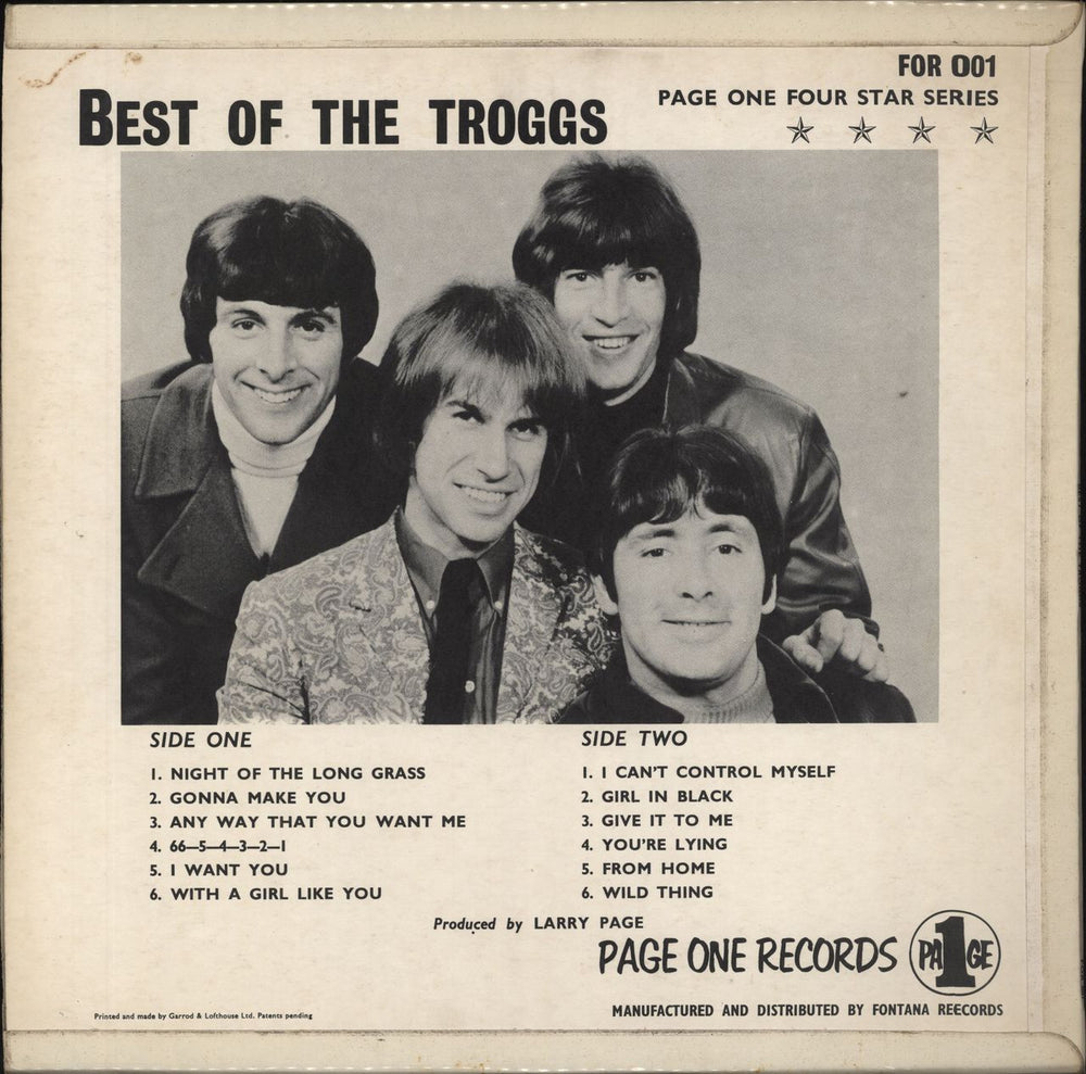 The Troggs Best Of The Troggs - 1st - EX UK vinyl LP album (LP record)