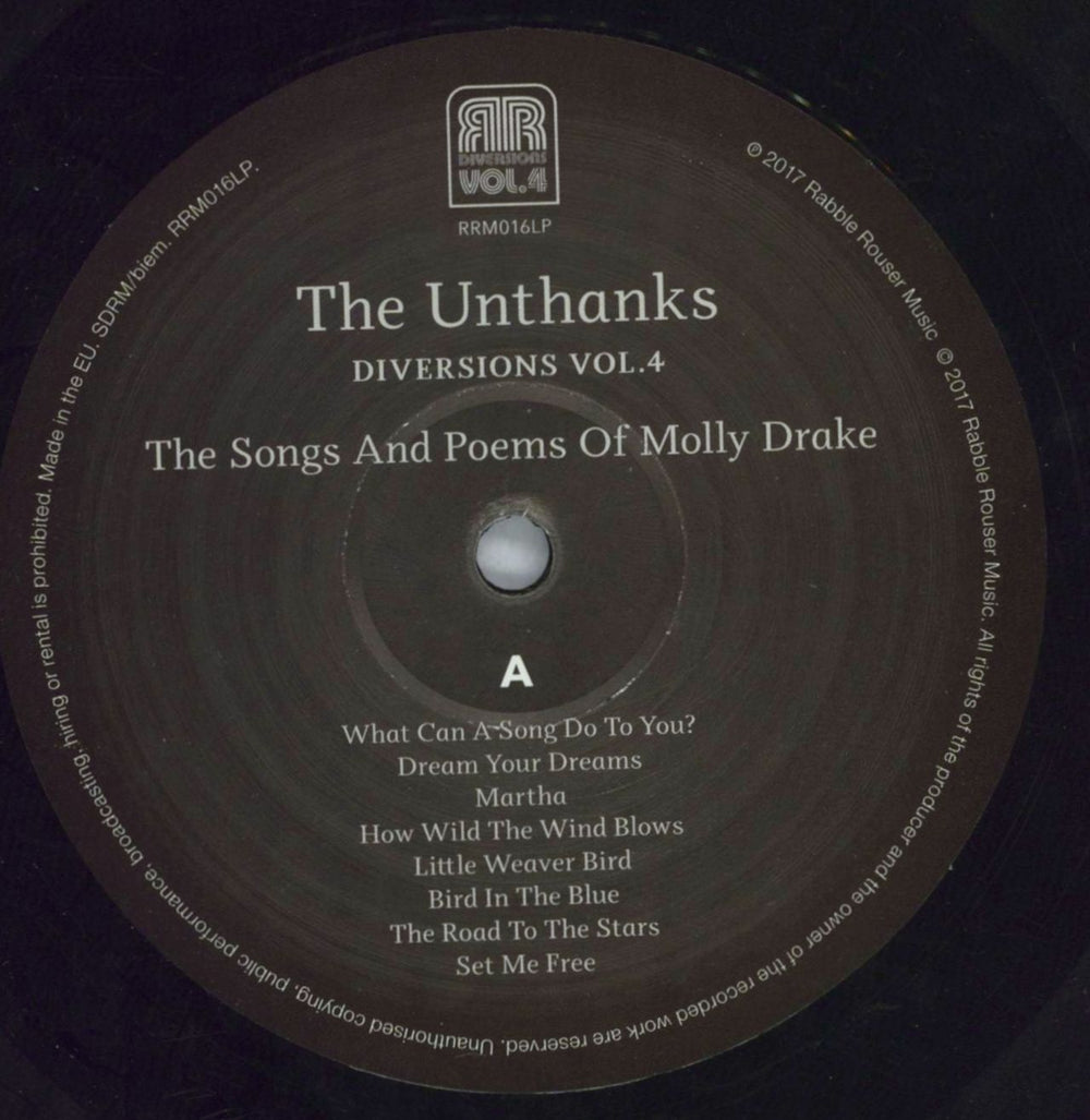 The Unthanks Diversions Vol.4 The Songs And Poems Of Molly Drake UK CD album (CDLP) T9UCDDI820762