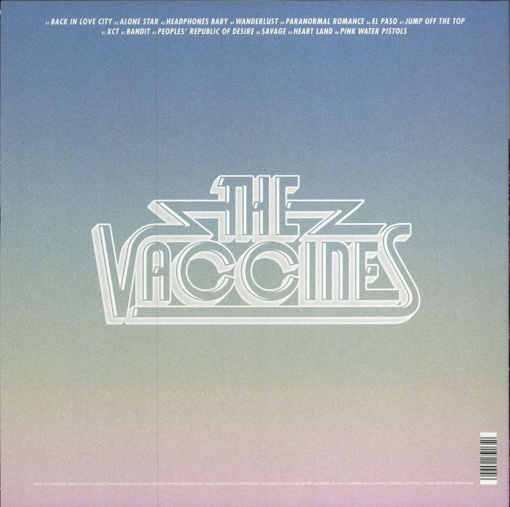 The Vaccines Back In Love City - Pink Vinyl UK vinyl LP album (LP record) 5056167160946