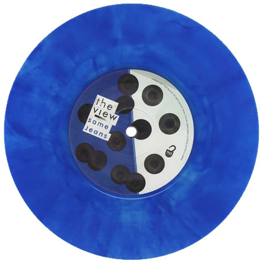 The View Same Jeans - Blue Vinyl UK 7" vinyl single (7 inch record / 45) TVW07SA383148