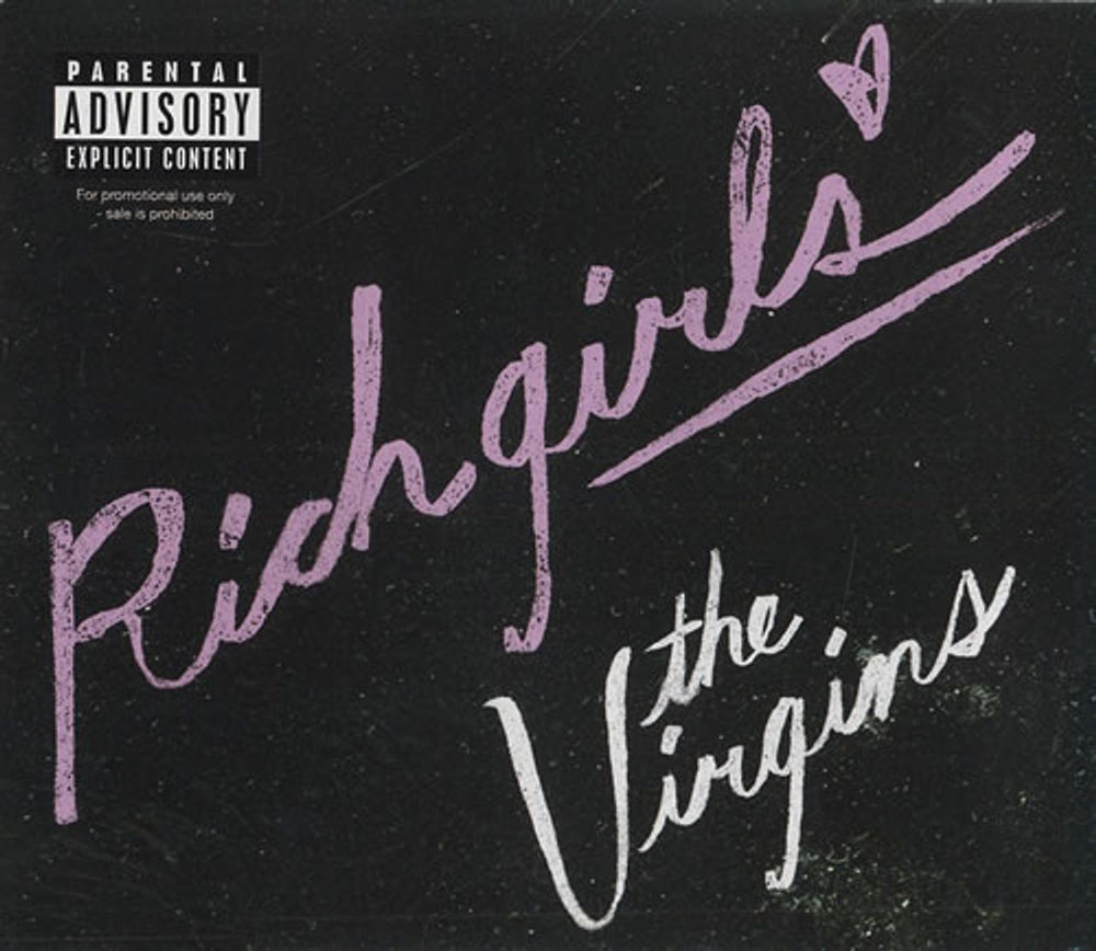 The Virgins Rich Girls US Promo CD single (CD5 / 5") PRCD512967