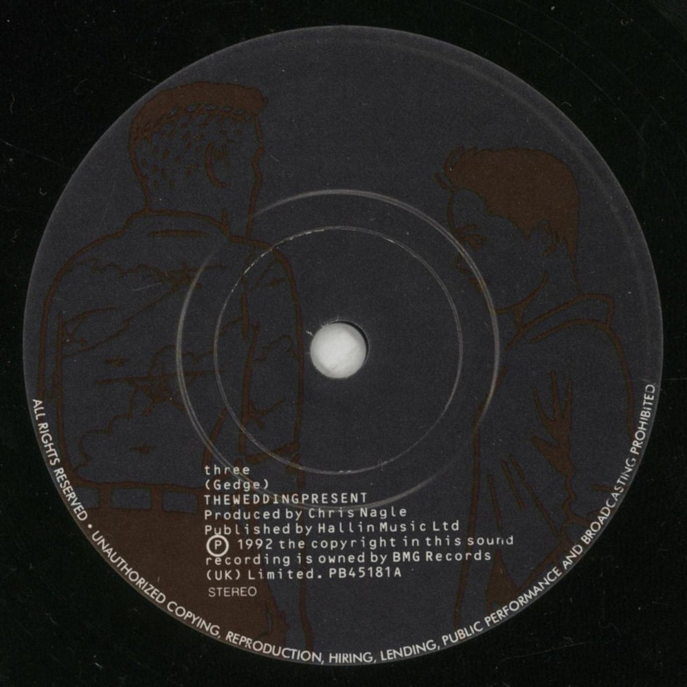 The Wedding Present Three UK 7" vinyl single (7 inch record / 45) TWP07TH04405