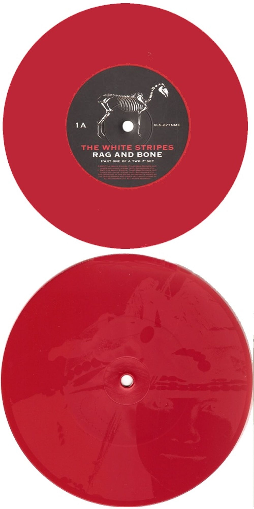 The White Stripes Rag And Bone - Red Vinyl - Sealed UK 7" vinyl single (7 inch record / 45) WST07RA574605