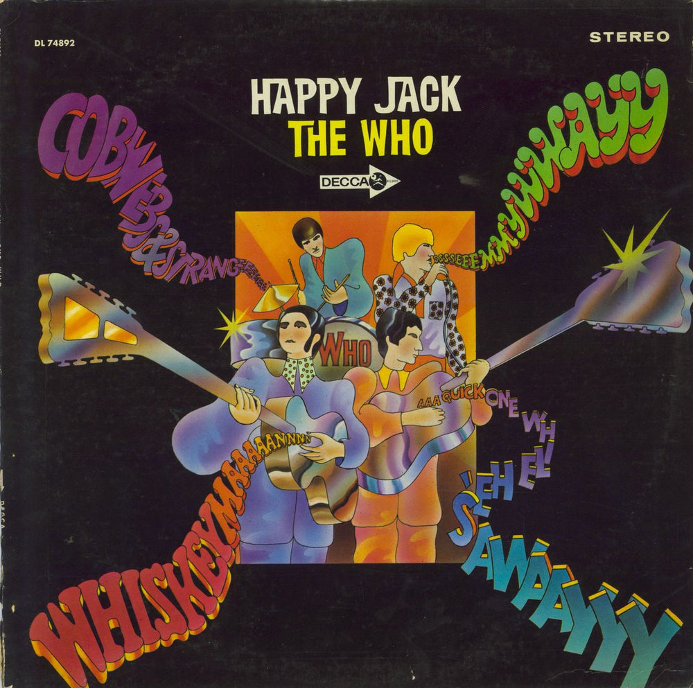 The Who Happy Jack US vinyl LP album (LP record) DL74892