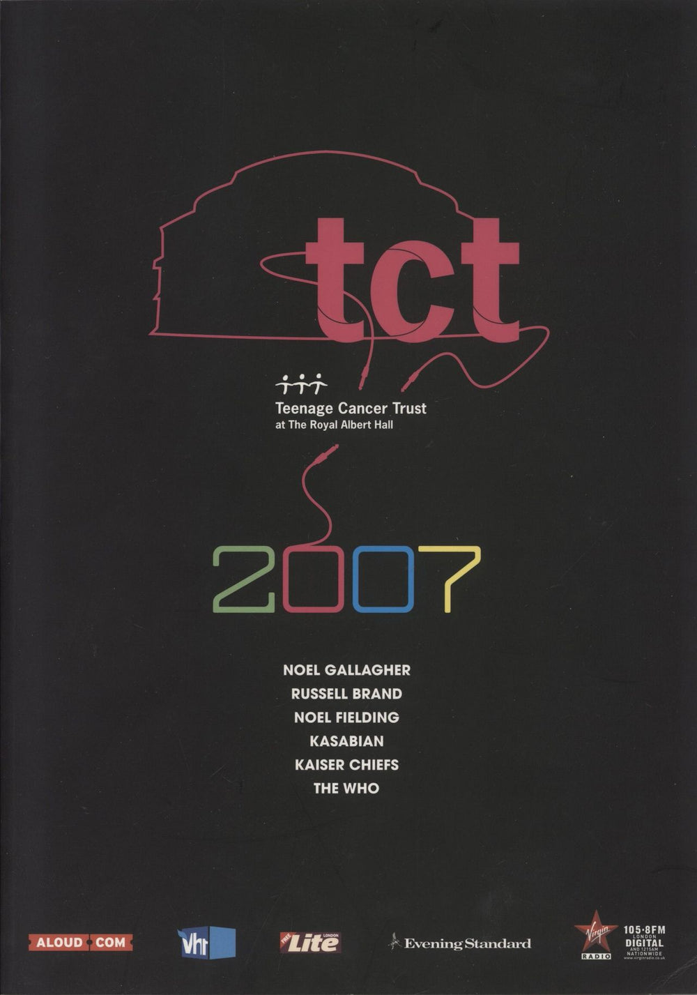The Who Teenage Cancer Trust 2007 UK tour programme PROGRAMME