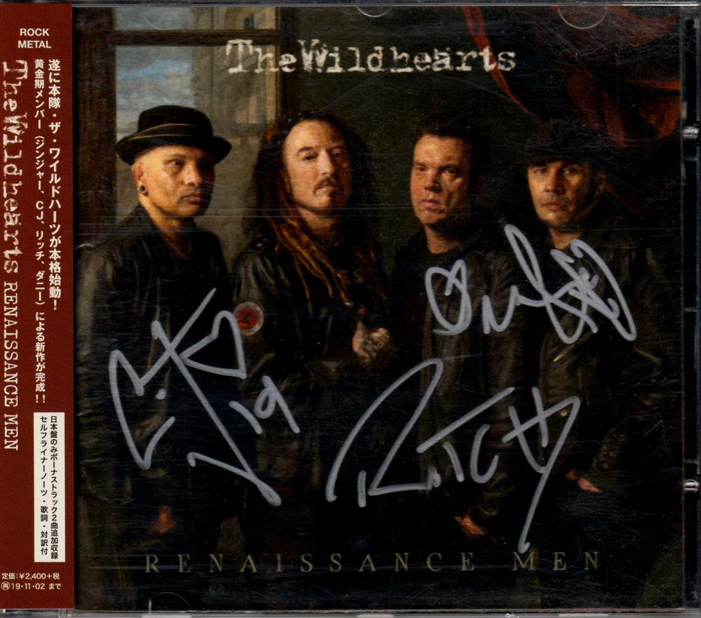 The Wildhearts Renaissance Men - Autographed Japanese CD album (CDLP) VJR-3219