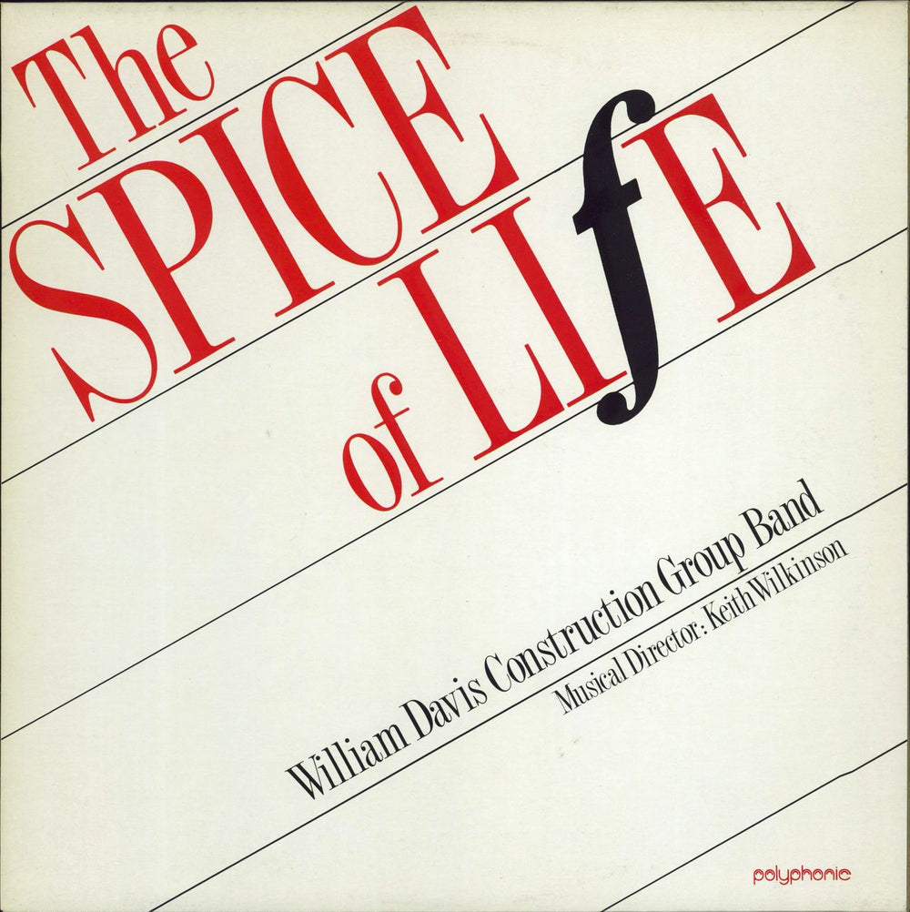 The William Davis Construction Group Band The Spice of Life UK vinyl LP album (LP record) PRL034D