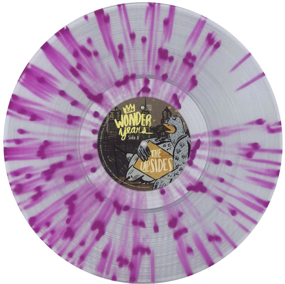 The Wonder Years The Upsides - Crystal Clear With Purple Splatter US vinyl LP album (LP record) X0OLPTH829220