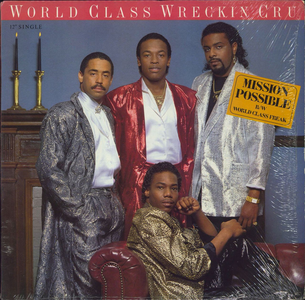 The World Class Wreckin' Cru Mission Possible / World Class Freak - shrink US 12" vinyl single (12 inch record / Maxi-single) 49-05391