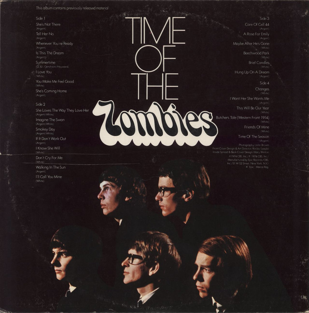 The Zombies Time Of The Zombies US 2-LP vinyl record set (Double LP Album)