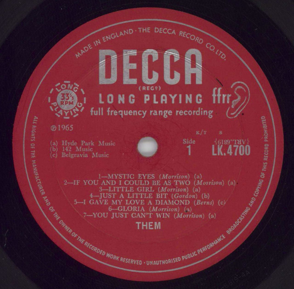 Them The "Angry" Young Them! - Mono - Tommy - VG UK vinyl LP album (LP record) T-MLPTH816685