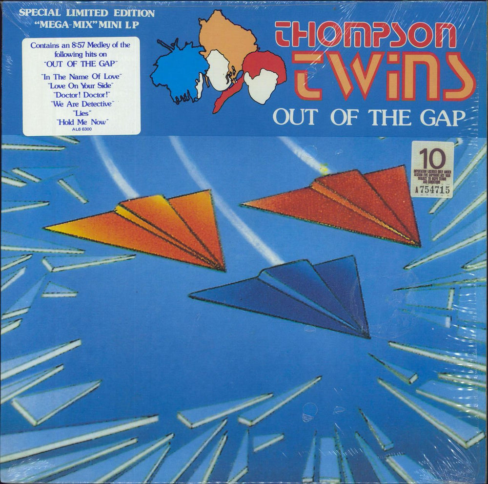 Thompson Twins Out Of The Gap - Stickered Shrink Canadian 12" vinyl single (12 inch record / Maxi-single) AL66300