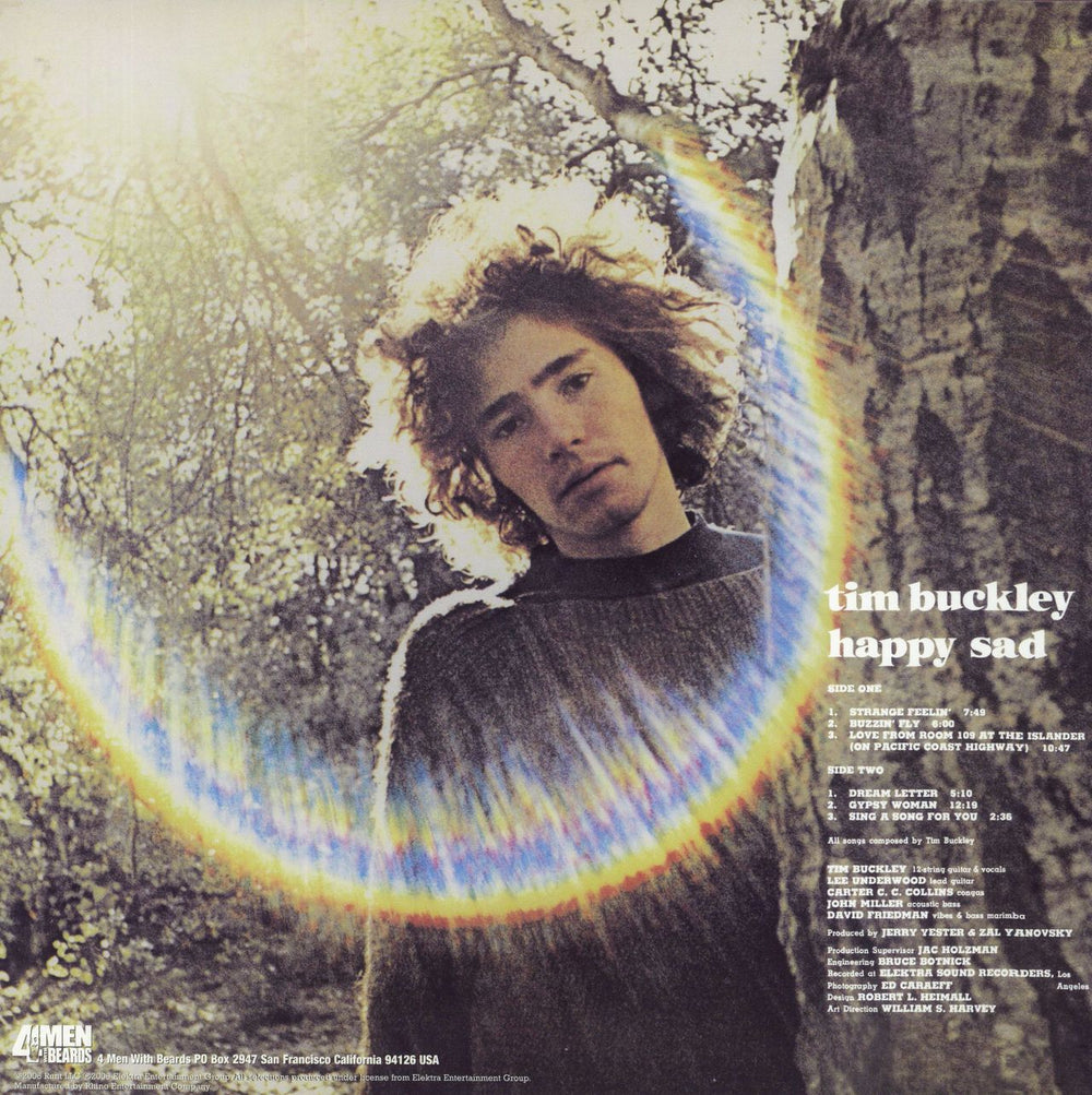 Tim Buckley Happy Sad - 180gm Red Vinyl US vinyl LP album (LP record)