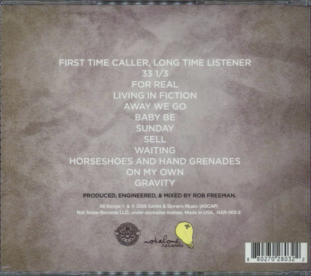 Time And Distance Gravity US CD album (CDLP) 880270280322