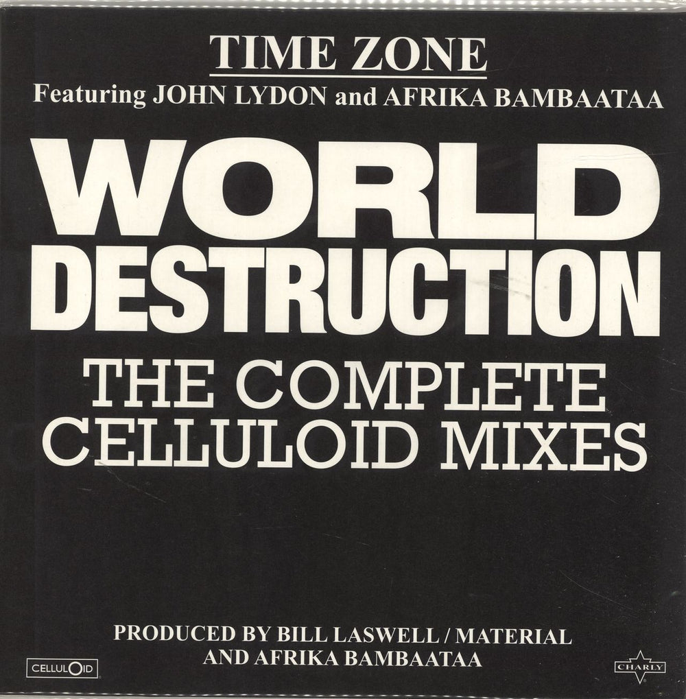 Timezone World Destruction (The Complete Celluloid Mixes) - RSD17 UK 12" vinyl single (12 inch record / Maxi-single) CEL20171