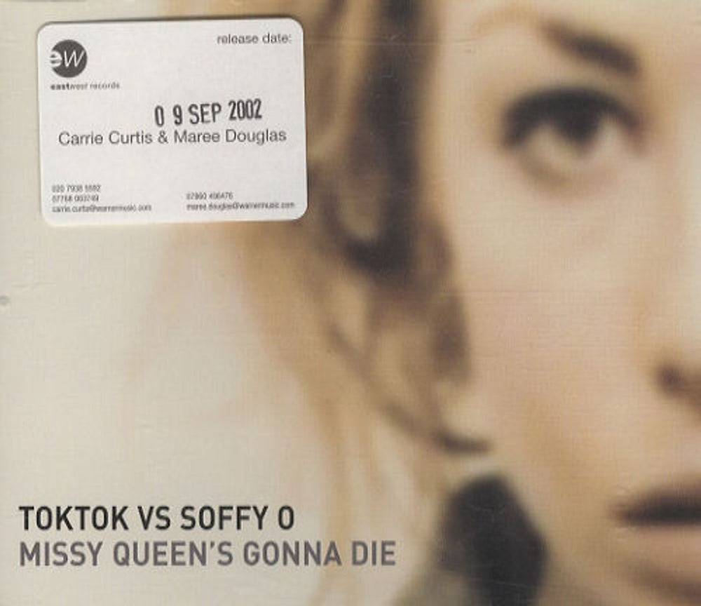 Toktok Missy Queen's Gonna Die German Promo CD single (CD5 / 5") SAM00653