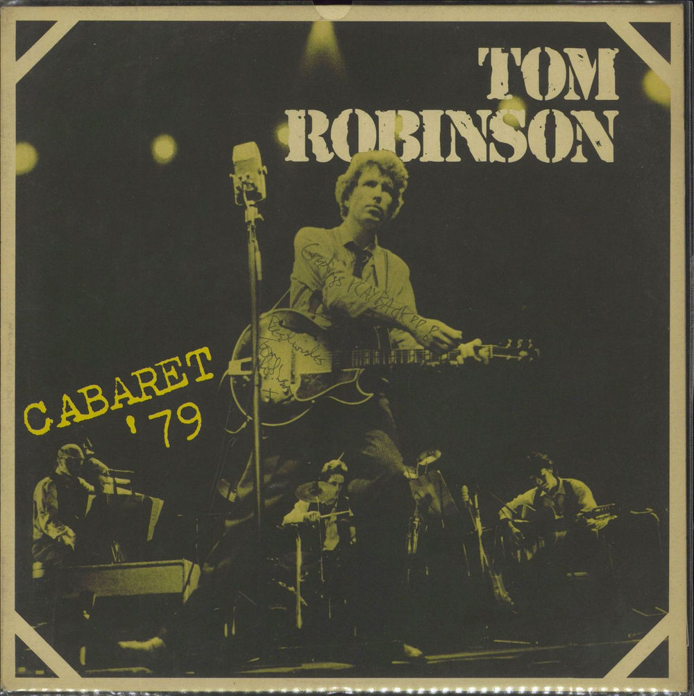 Tom Robinson Cabaret '79 - Autographed UK vinyl LP album (LP record) ROBBO2