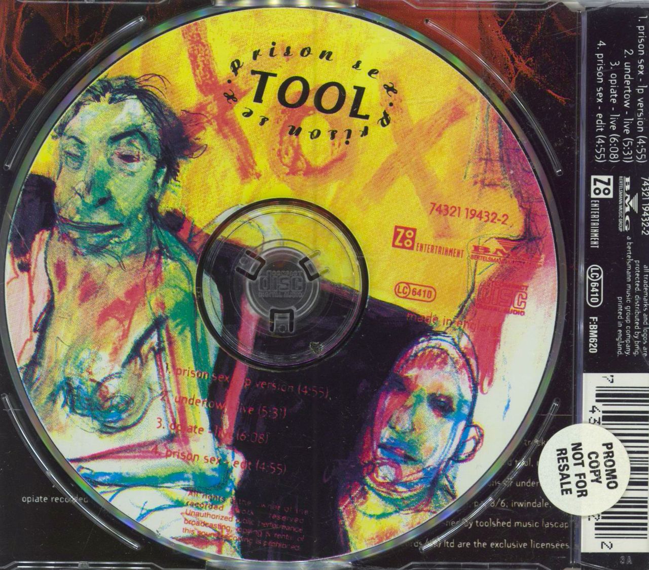 Tool Prison Sex UK CD single — RareVinyl.com