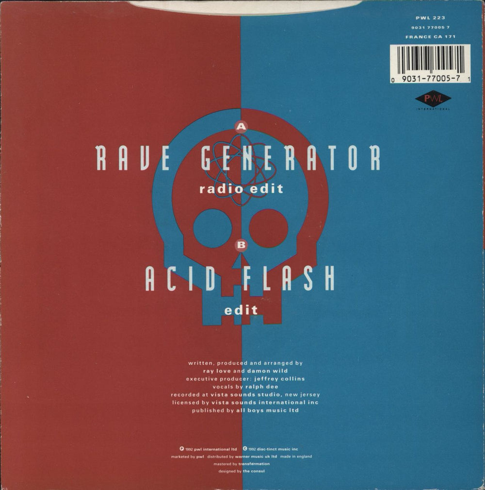 Toxic Two Rave Generation UK 7" vinyl single (7 inch record / 45) 090317700571