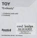 Toy Endlessly UK Promo CD-R acetate