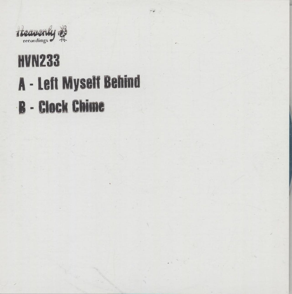 Toy Left Myself Behind - Numbered UK CD-R acetate