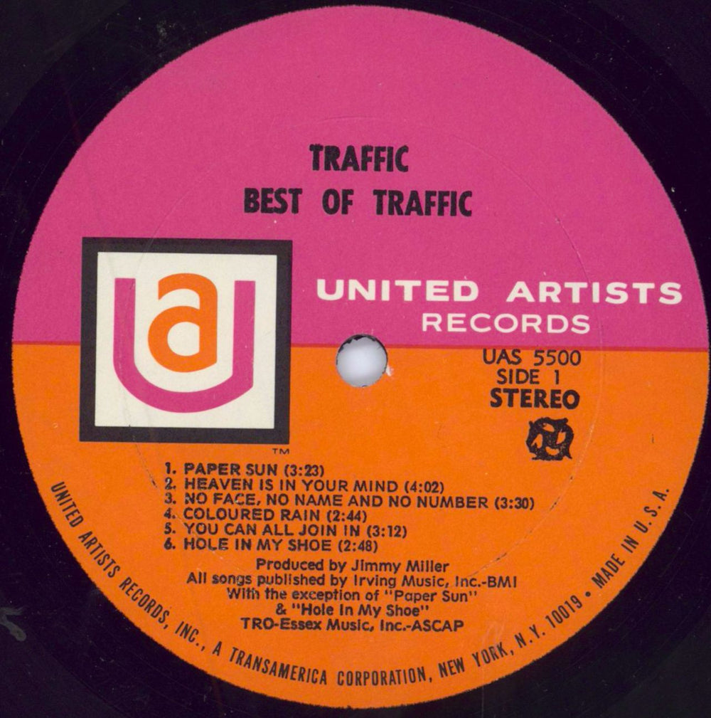 Traffic Best Of Traffic - In Shrink US vinyl LP album (LP record) TRFLPBE799019