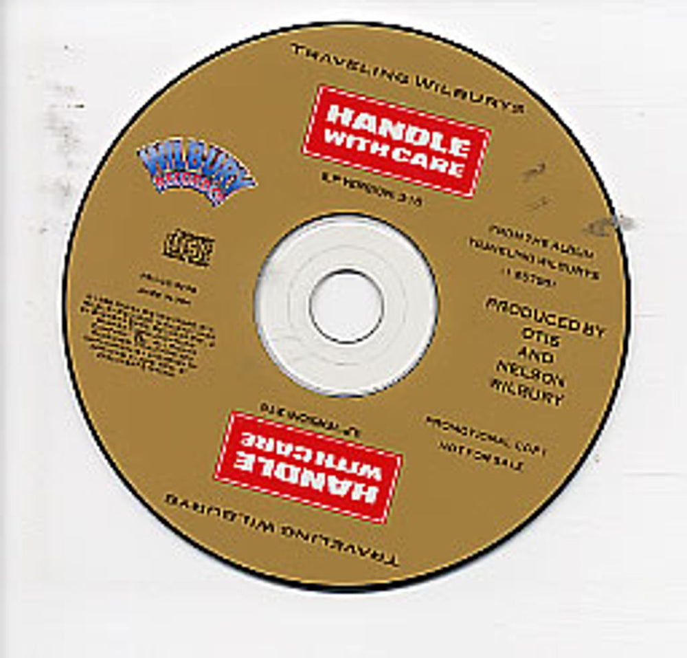 Traveling Wilburys Handle With Care US Promo CD single (CD5 / 5") PROCD3258