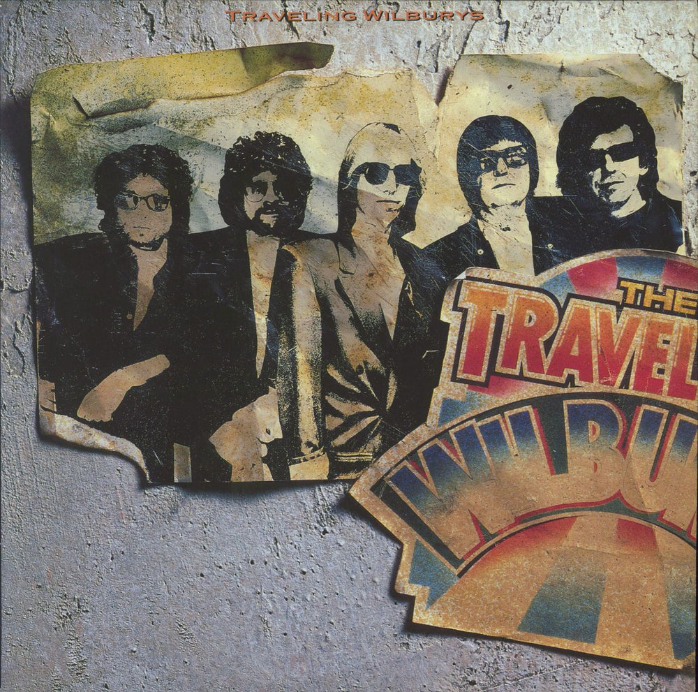 Traveling Wilburys Volume One - Promo stickered UK vinyl LP album (LP record) WX224