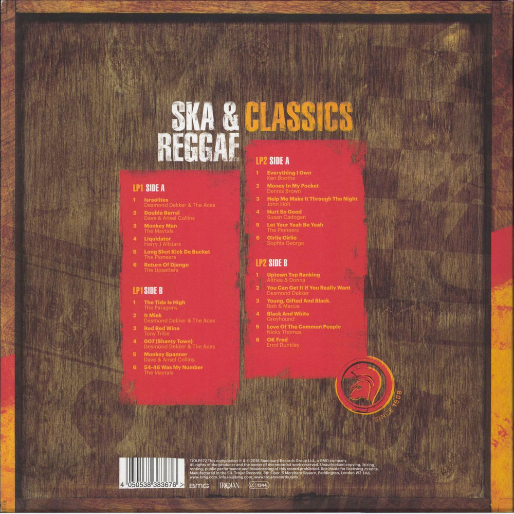 Trojan Records Ska & Reggae Classics UK 2-LP vinyl record set (Double LP Album) 4050538383676