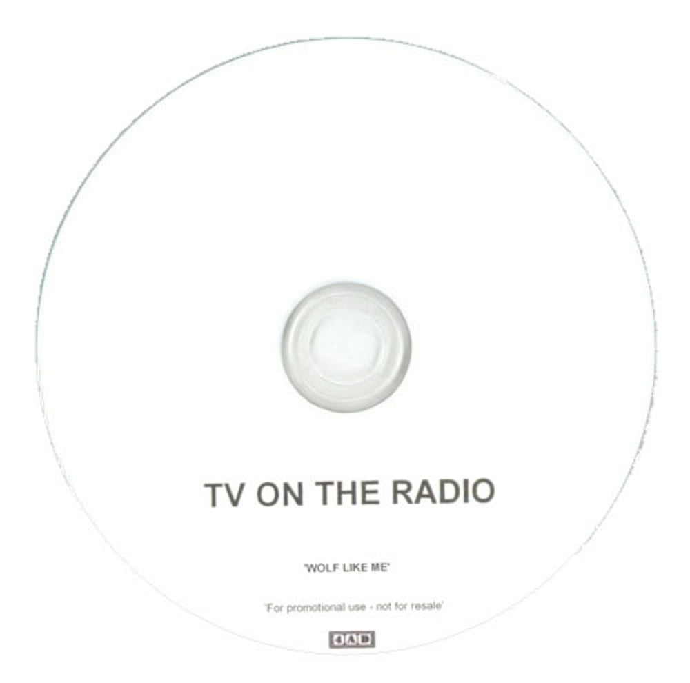 TV On The Radio Wolf Like Me UK Promo CD-R acetate CD-R ACETATE