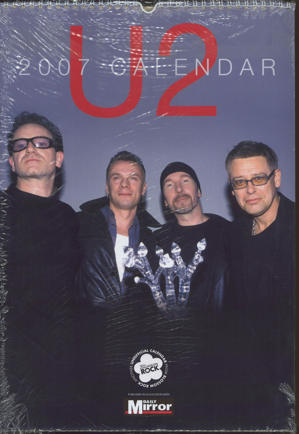 U2 Calendar 2007 - SEALED PACK OF TEN UK calendar