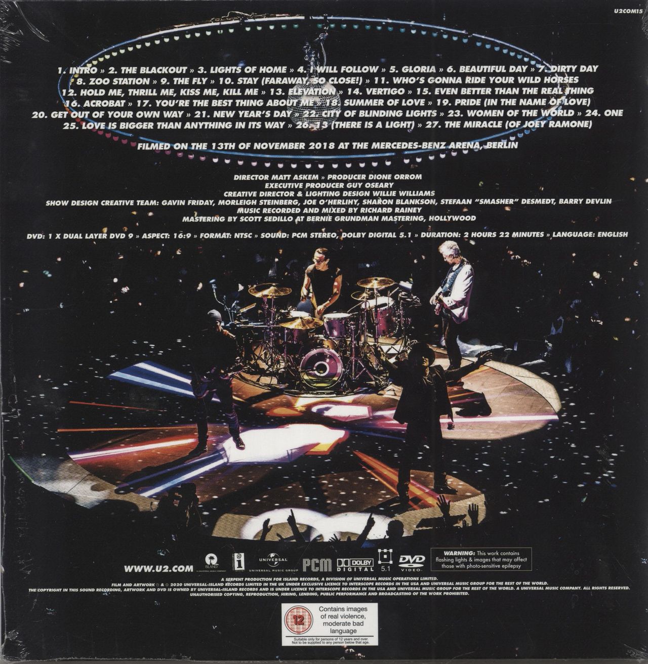 U2 EXPERIENCE LIVE IN BERLIN 会員限定DVD