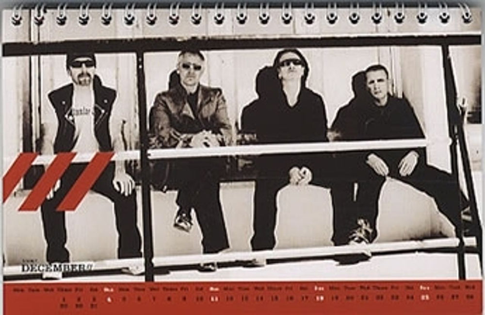 U2 How To Dismantle An Atomic Bomb UK Promo calendar U-2CAHO320048