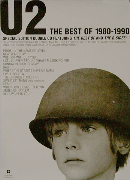 U2 The Best Of 1980-1990 Poster UK Promo Poster — RareVinyl.com
