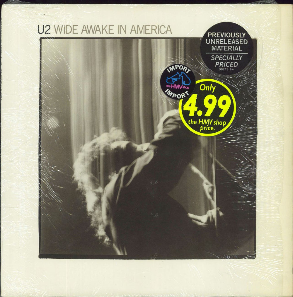 U2 Wide Awake In America - stickered shrink US 12" vinyl single (12 inch record / Maxi-single) 90279-1-A