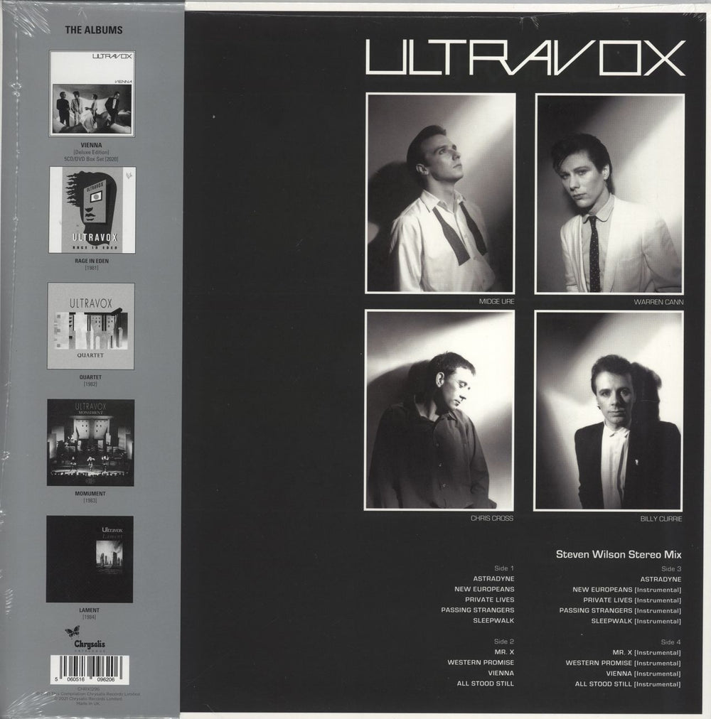 Ultravox Vienna - RSD 2021 - Steven Wilson Stereo Mix + Instrumental - Clear Vinyl - Sealed UK 2-LP vinyl record set (Double LP Album) 5060516096206