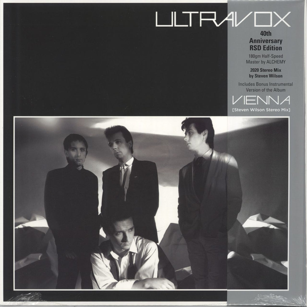 Ultravox Vienna - RSD 2021 - Steven Wilson Stereo Mix + Instrumental - Clear Vinyl - Sealed UK 2-LP vinyl record set (Double LP Album) CHRX1296