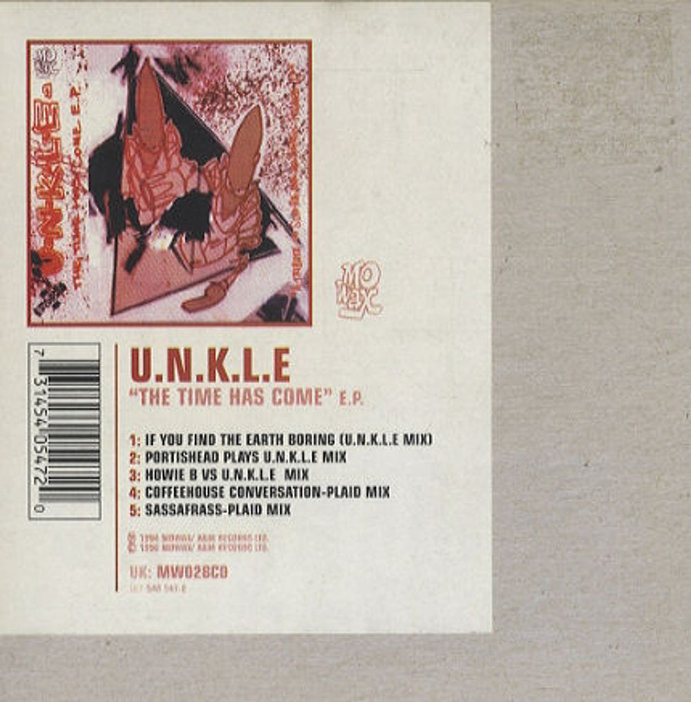 Unkle The Time Has Come EP UK CD single (CD5 / 5") MW028CD