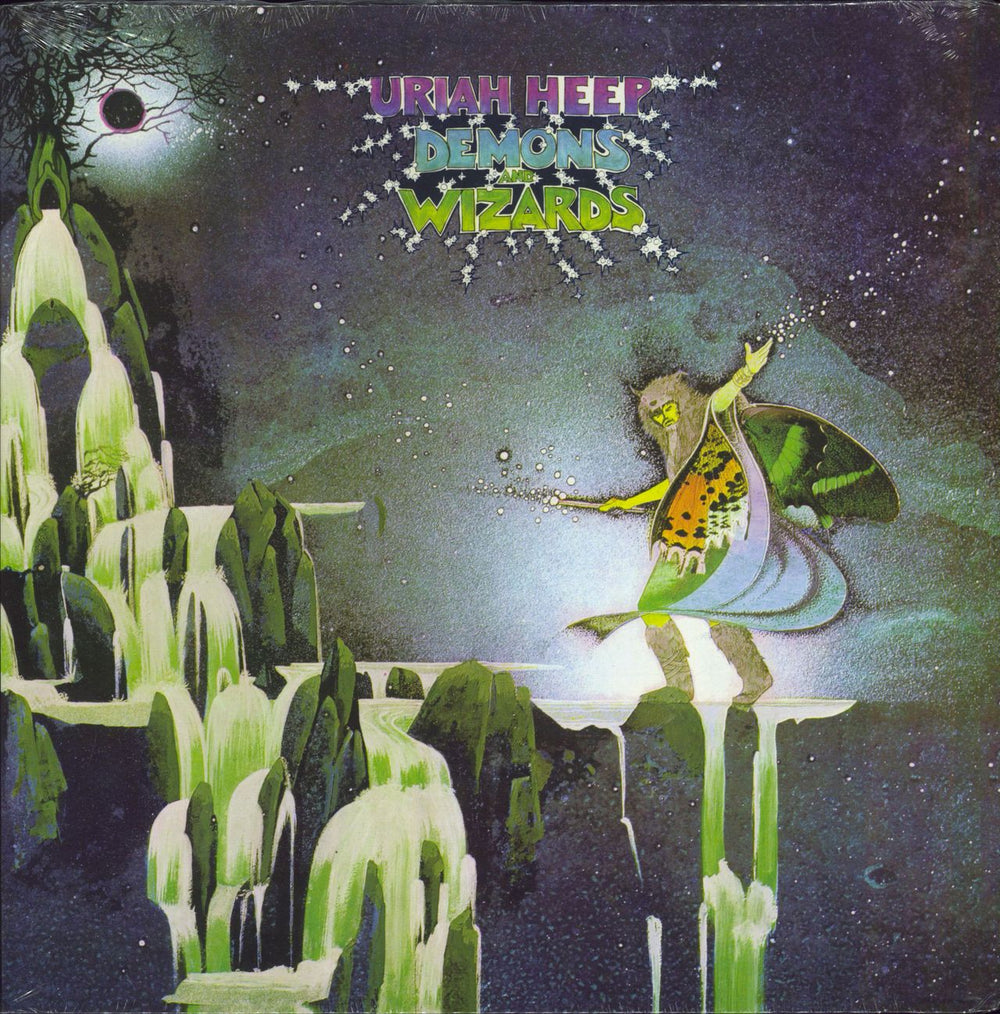 Uriah Heep Demons And Wizards - Green Swirl Vinyl US vinyl LP album (LP record) MELT-006