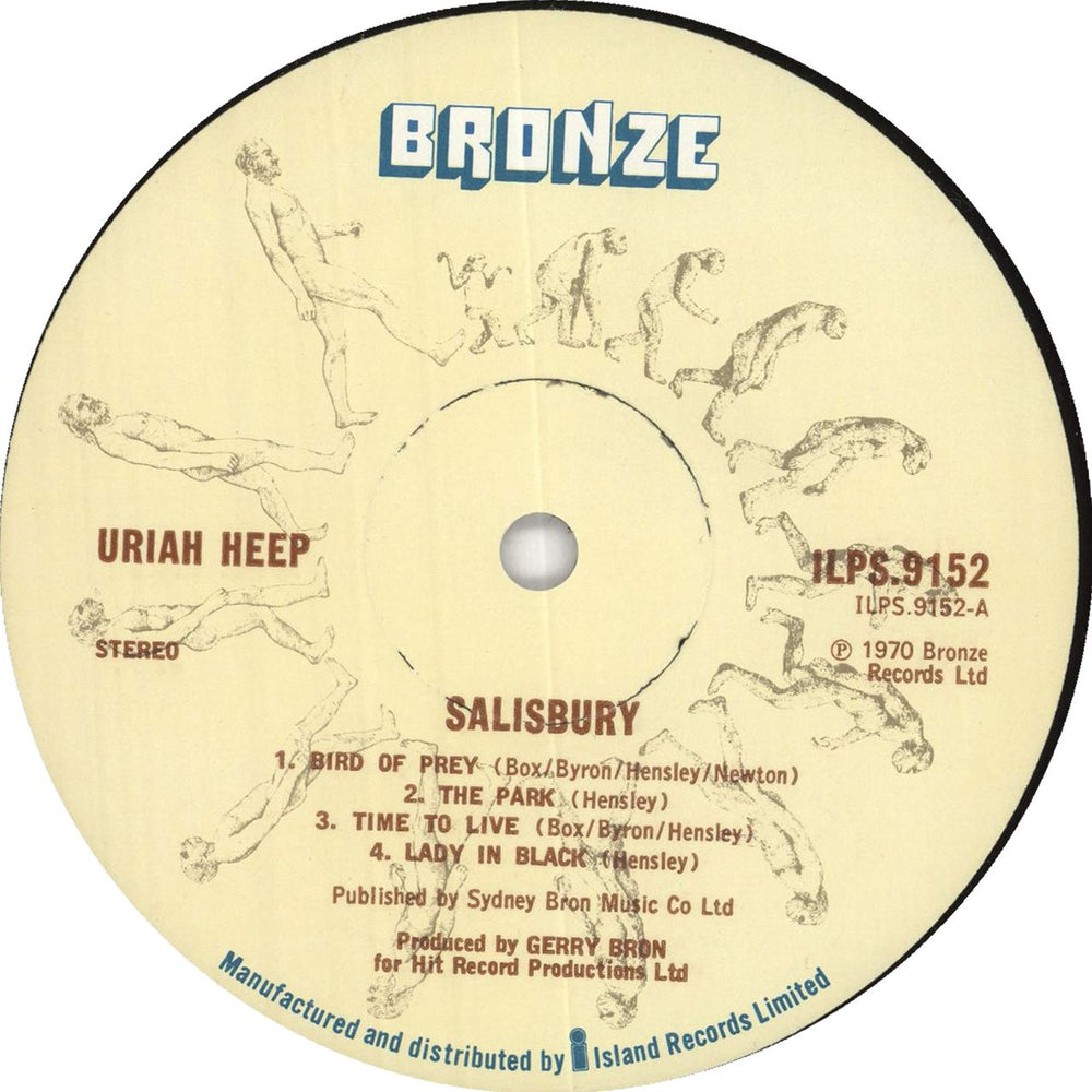 Uriah Heep Salisbury UK vinyl LP album (LP record)